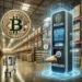 DALL·E 2025-02-06 06.59.11 - A modern retail setting featuring a Bitcoin ATM inside a large Costco store. The image highlights a customer using the ATM to purchase Bitcoin, symbol